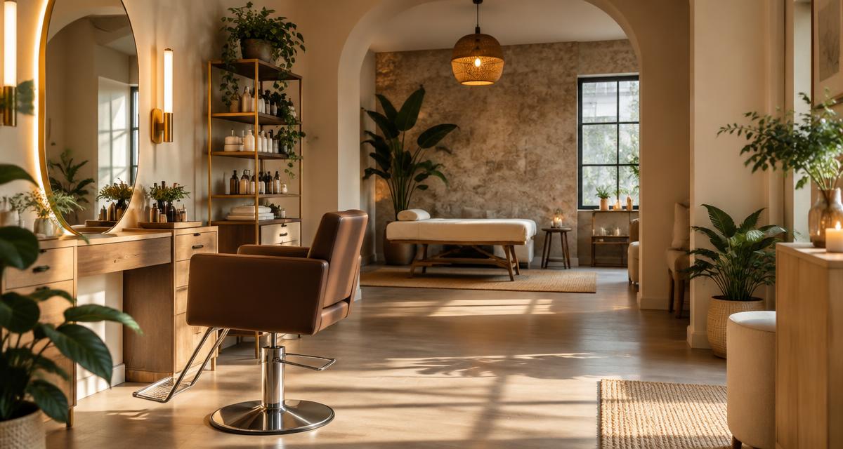 Modern salon and wellness interior